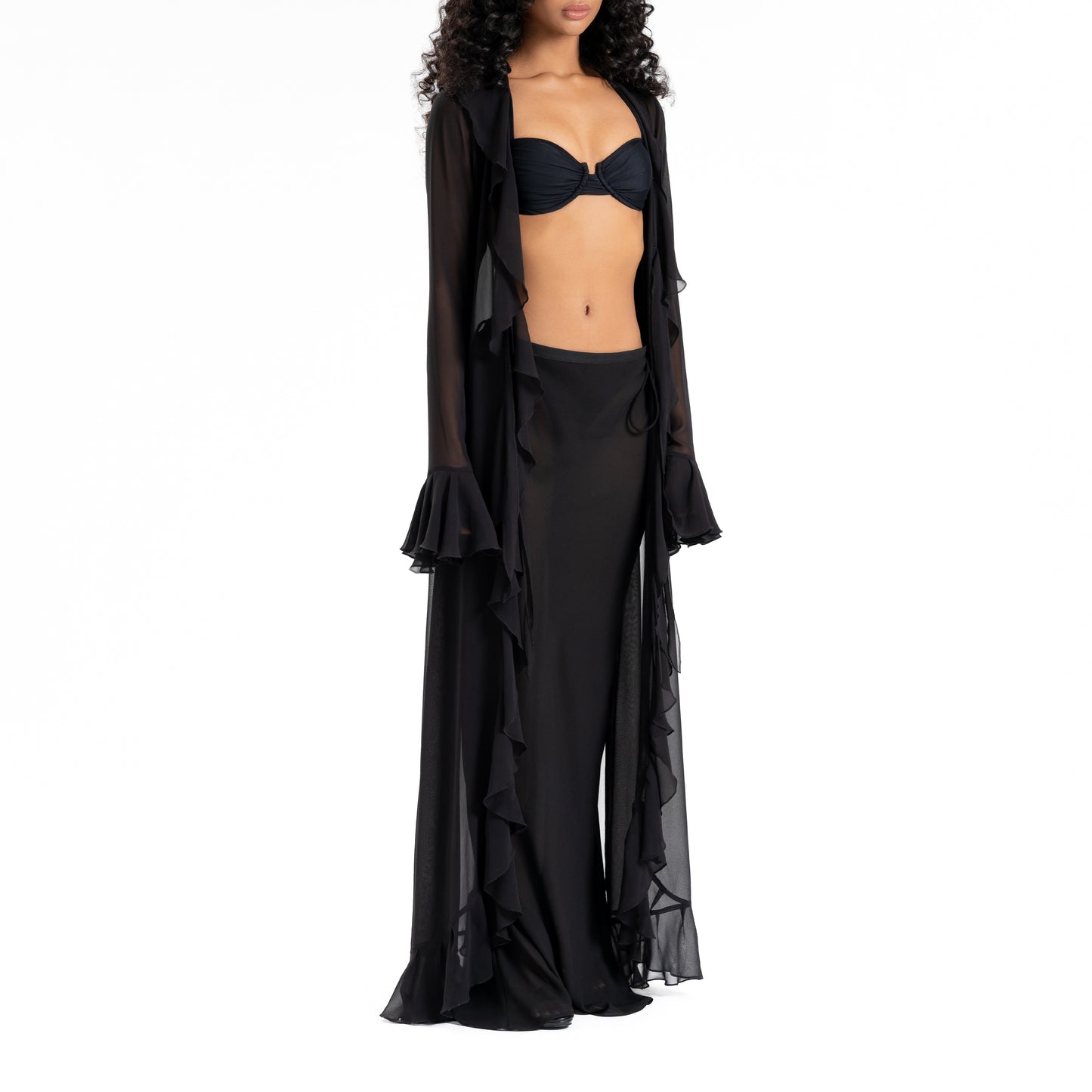 Dark Night Set Long Cover Up + Skirt