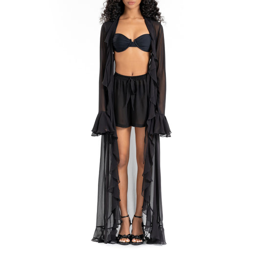 Dark Night Set Long Cover Up + Short