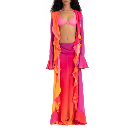 Soft Sunset Long Cover Up + Skirt