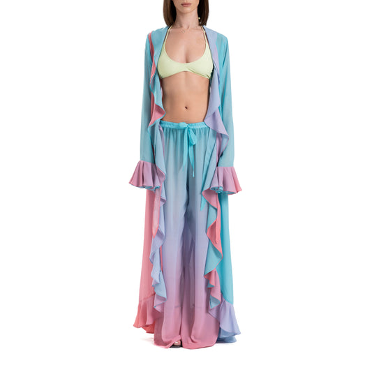 Bubble Gum Set Long Cover Up + Trouser